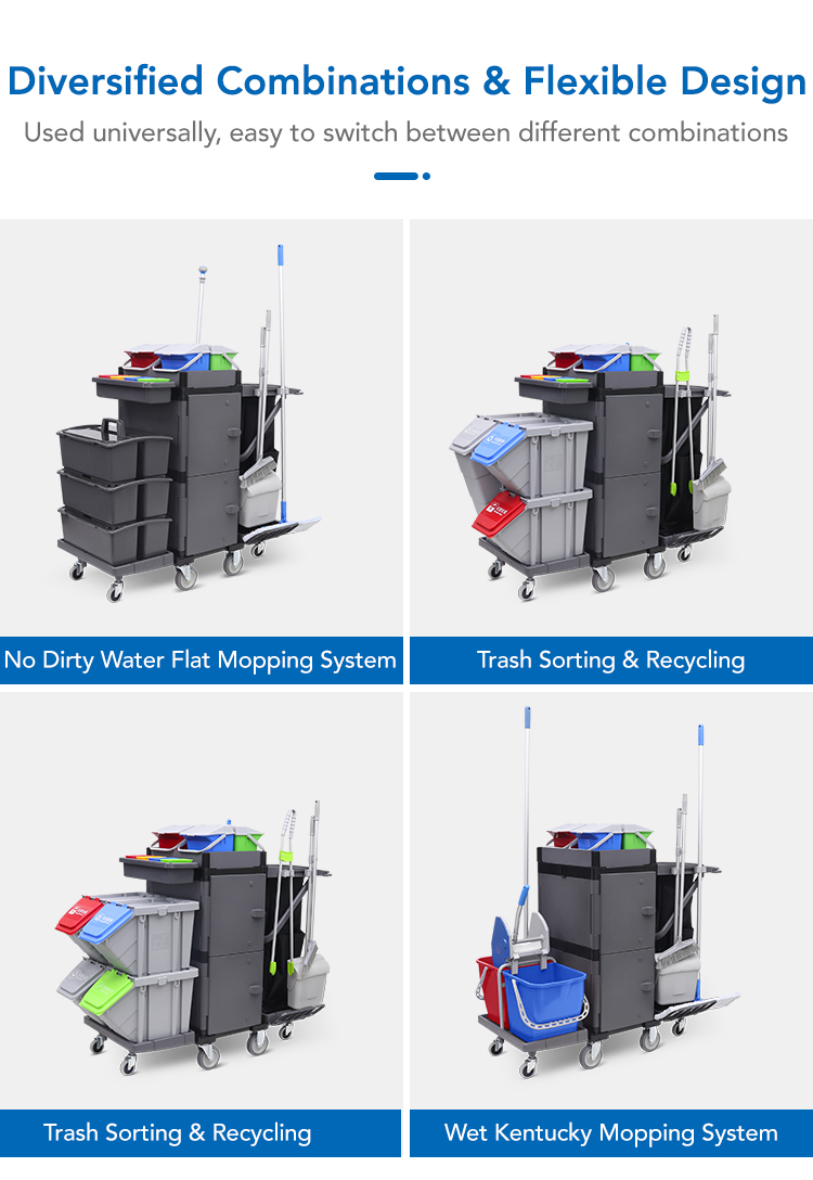 CT Janitorial Cart-Basic - Cleanic Cleaning Equipment